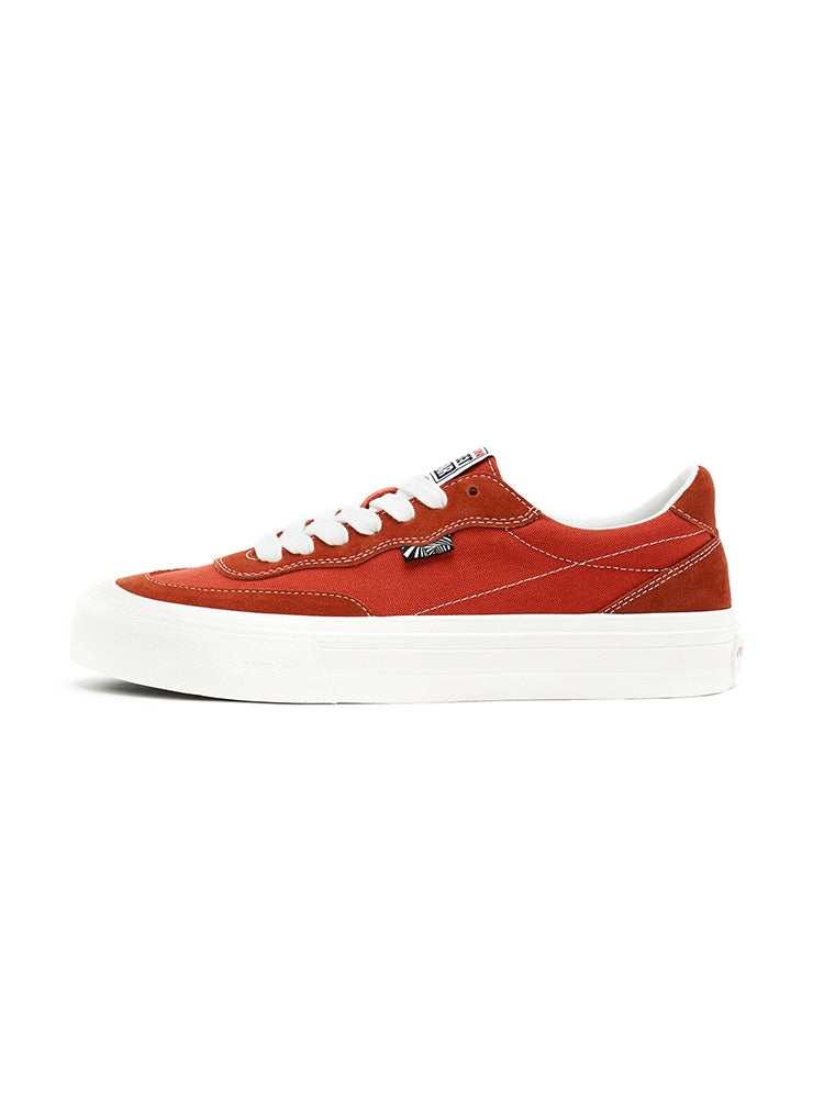 Vision Flat Top Red Grapefruit Color Low Ankle Suede Canvas Shoes Men and Women Street Sports Skateboard Shoes