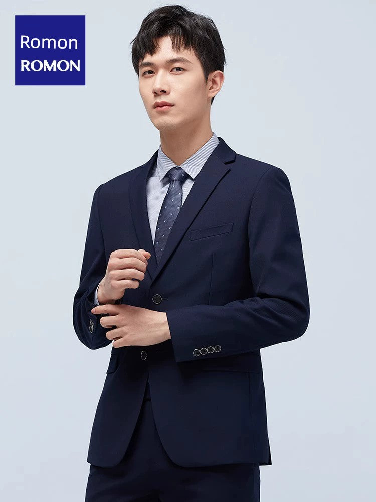 Romon All-Matching Work Clothes Young and Middle-aged Men Leisure Suit