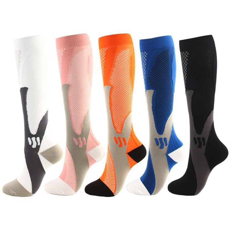 Compression Socks for Women&Men Circulation 5/6/7 Pairs 15-20 MmHg Best Fit for Varicose Veins Athletic Travel Running Cycling