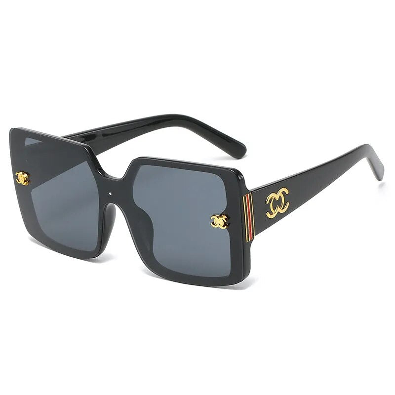 Vintage Oversized Luxury Brand Designer Sunglasses Women Glasses Driving Glasses UV400 Famale Gradient Shades Oculos De Sol