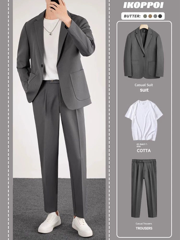 Spring and Autumn T-shirt Fancy Three-Piece Set Leisure Suit
