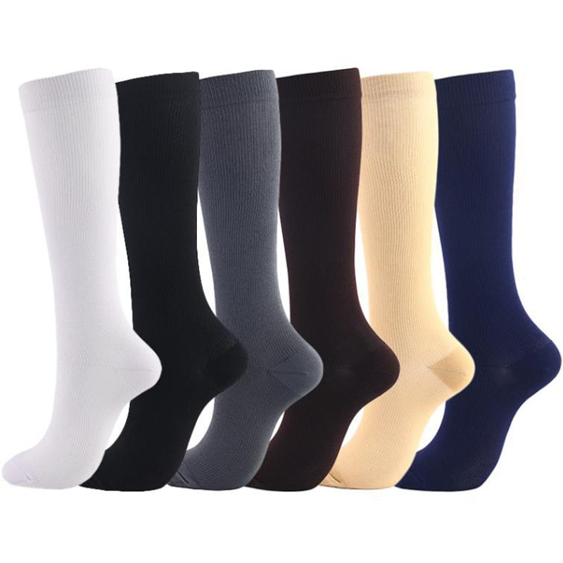 Compression Socks for Women&Men Circulation 5/6/7 Pairs 15-20 MmHg Best Fit for Varicose Veins Athletic Travel Running Cycling
