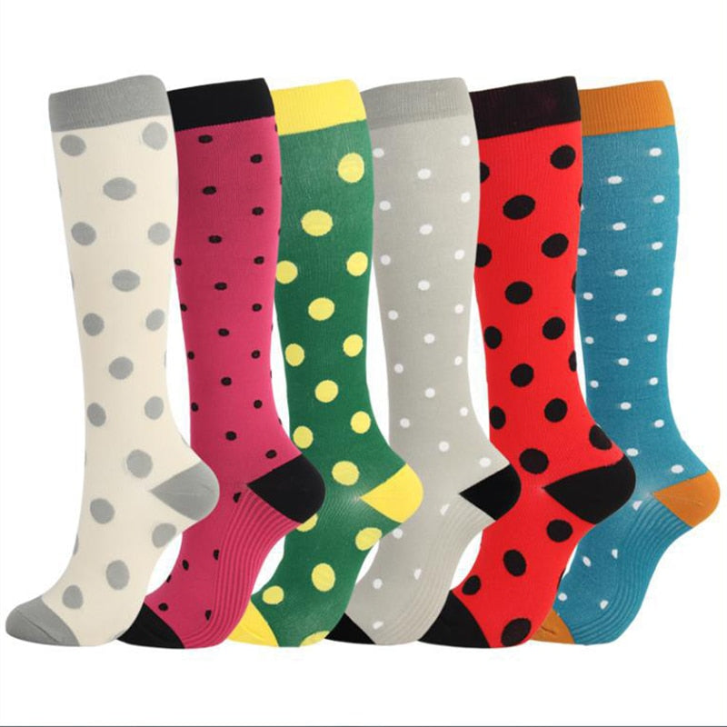 Compression Socks for Women&Men Circulation 5/6/7 Pairs 15-20 MmHg Best Fit for Varicose Veins Athletic Travel Running Cycling