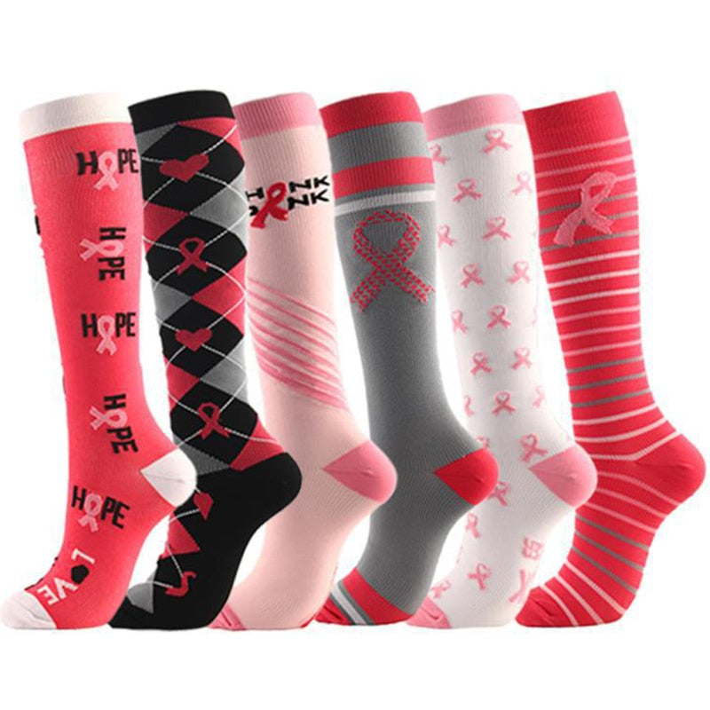 Compression Socks for Women&Men Circulation 5/6/7 Pairs 15-20 MmHg Best Fit for Varicose Veins Athletic Travel Running Cycling