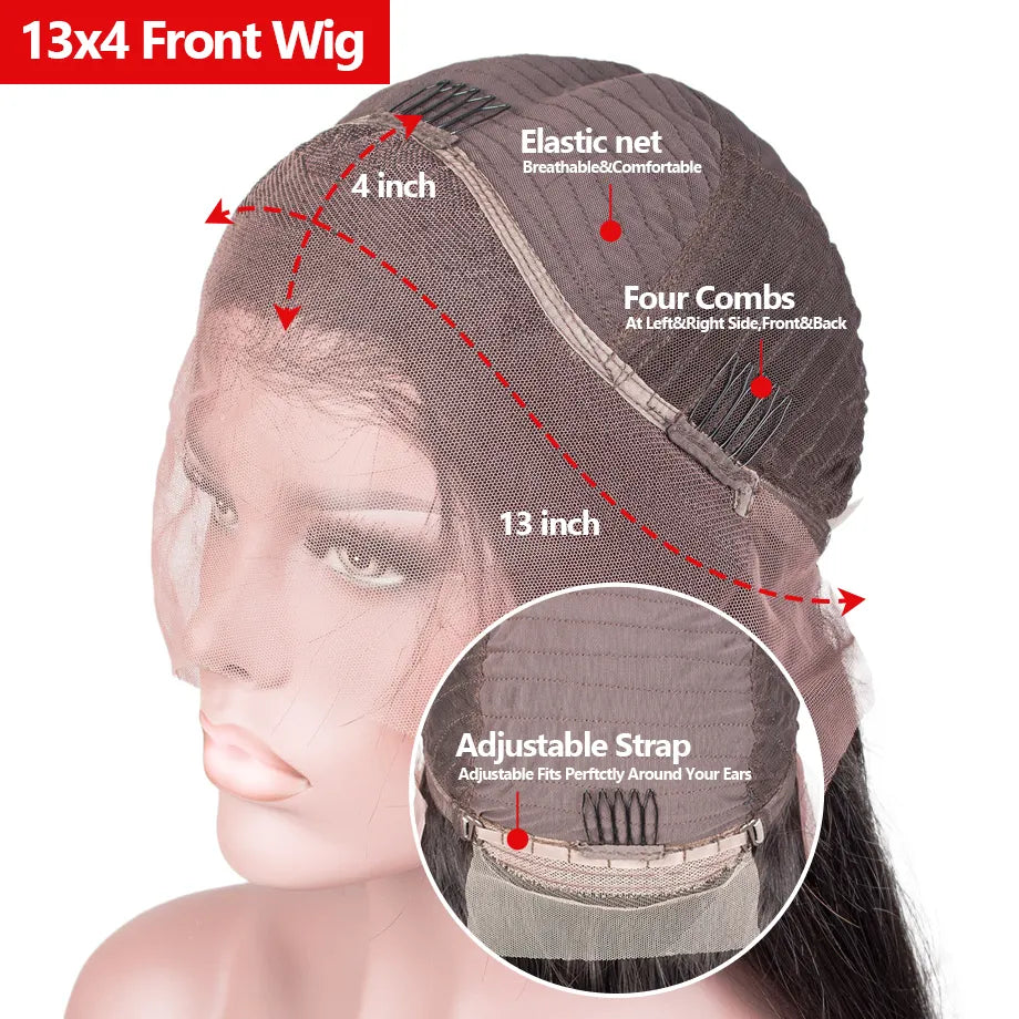 Loose Deep Wave Frontal Wig Hd Front Human Hair Wigs For Women 40 Inch Water Wave Lace Front Wig Full Wet And Wavy Curly Wig