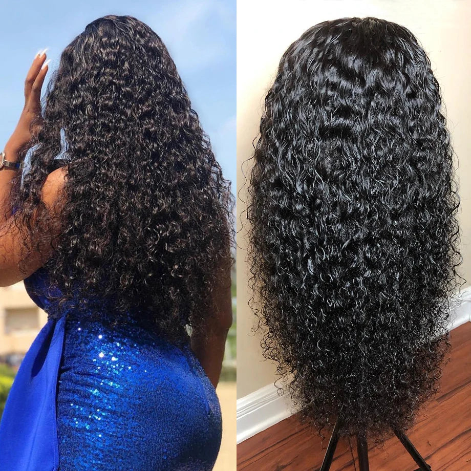 Loose Deep Wave Frontal Wig Hd Front Human Hair Wigs For Women 40 Inch Water Wave Lace Front Wig Full Wet And Wavy Curly Wig