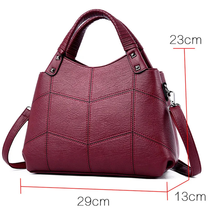 2022 Luxury Handbags Women Bags Designer Brand Sac A Main Female Leather Top-handle Shoulder Bag Bolsas Vintage Hand Bag Ladies