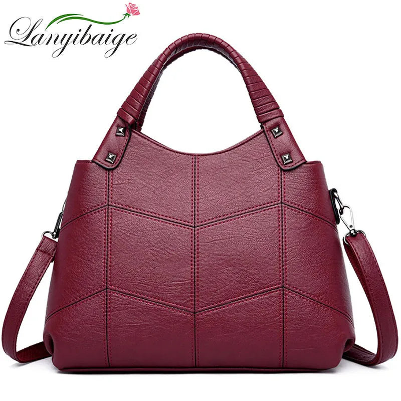 2022 Luxury Handbags Women Bags Designer Brand Sac A Main Female Leather Top-handle Shoulder Bag Bolsas Vintage Hand Bag Ladies