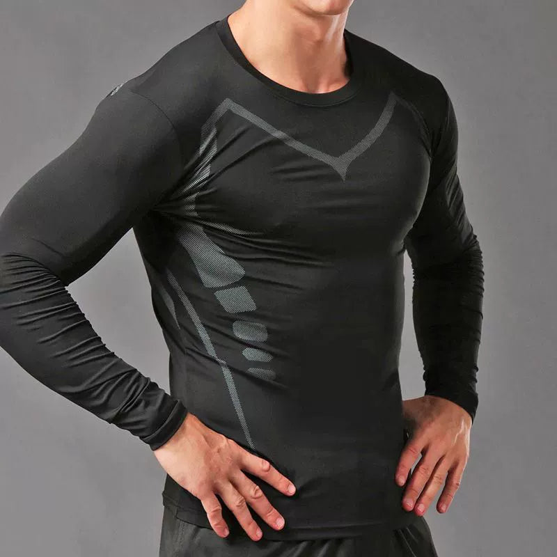 Bodysuit Men's Short-Sleeved Long-Sleeved Fitness Swimming Top Basketball Sports T-shirt Quick-Drying Brother Training Corset