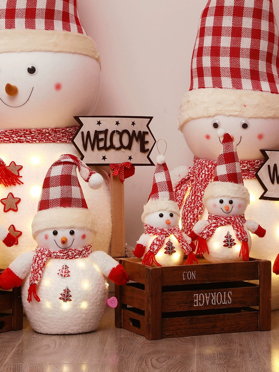 Christmas Snowman Doll Ornaments Large Doll Doll Christmas Decorations Shopping Window Scene Layout Hair Clipper