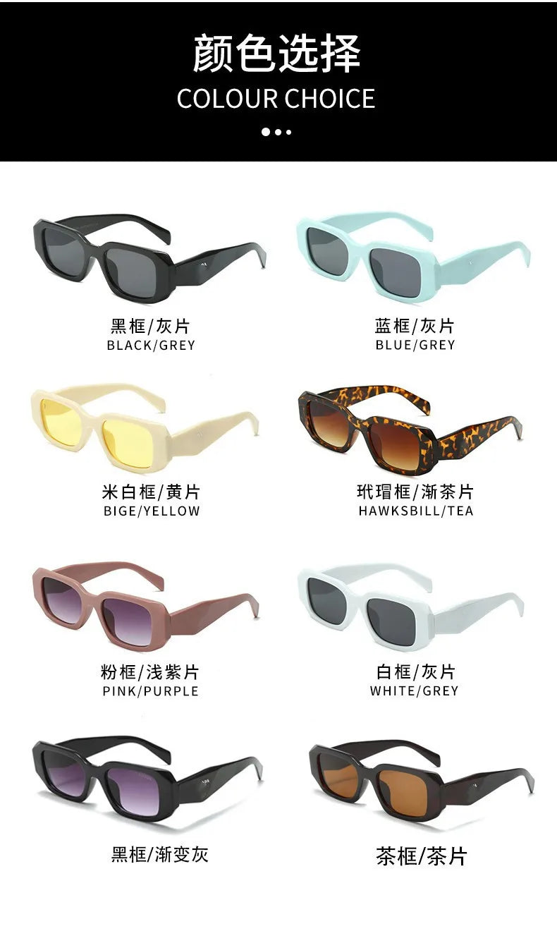 Factory Direct European and American P Polygon Senior Sunglasses Women Senior Sense Ins Personality Fashion Big Glasses Men 2024