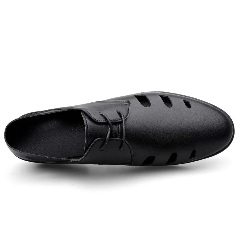 Casual Leather Shoes Men Loafers Fashion Casual Men Shoes Comfort Driving Shoes Men Flats Moccasins Footwear Breathable openwork