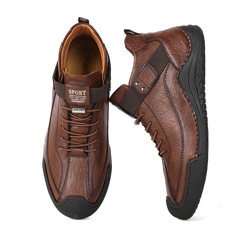 Handmade Leather Shoes Men Casual Sneakers Driving Shoe LeatherMen Shoes Hot Sale Moccasins Tooling Shoe Footwear