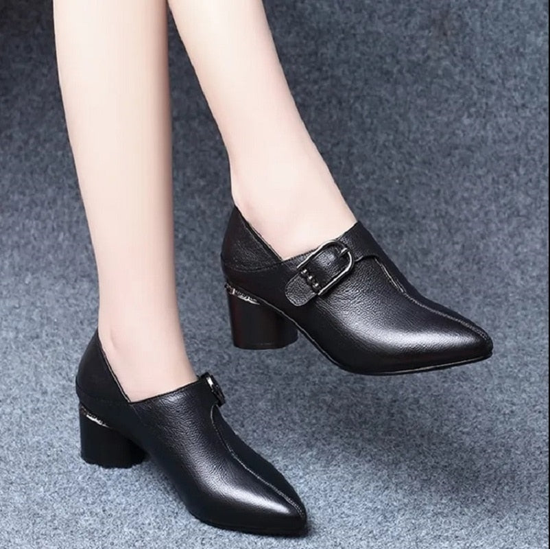 Cresfimix Botas Femininas Women Cute Sweet High Quality Square Heel Short Ankle Boots Lady Casual Street Winter Heel Shoes A790B