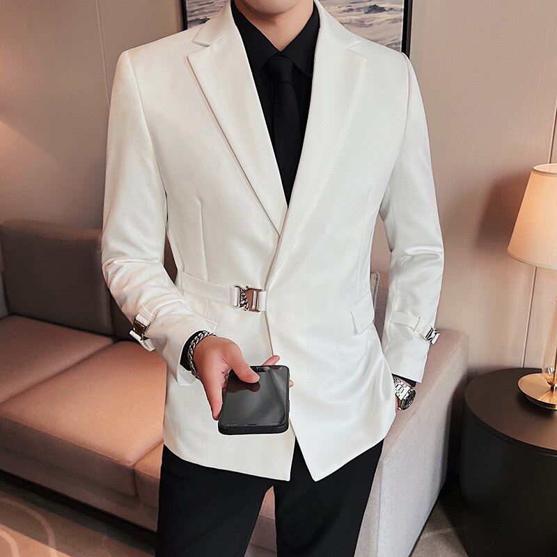 2023 British Style Men Spring High Quality Business Tuxedo/Male Slim Fit Fashion Business Suit Jackets/Man Casual Blazers S-3XL