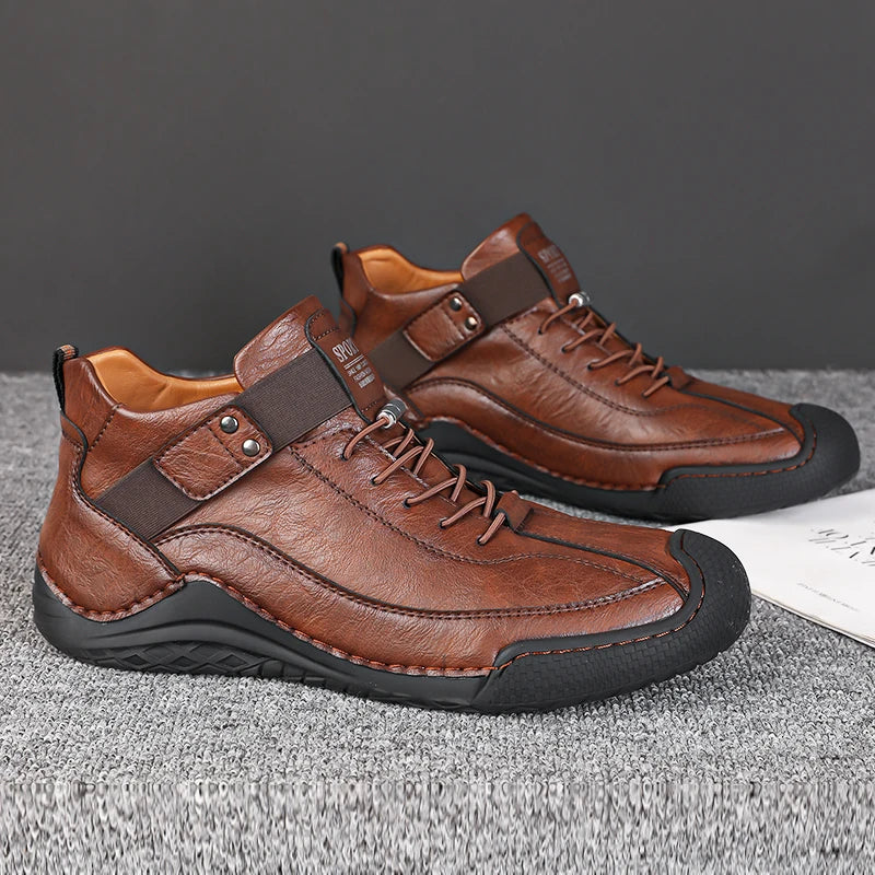 Handmade Leather Shoes Men Casual Sneakers Driving Shoe LeatherMen Shoes Hot Sale Moccasins Tooling Shoe Footwear