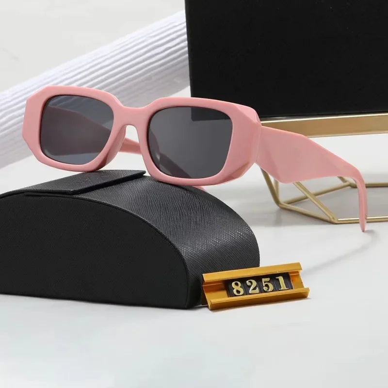 Factory Direct European and American P Polygon Senior Sunglasses Women Senior Sense Ins Personality Fashion Big Glasses Men 2024