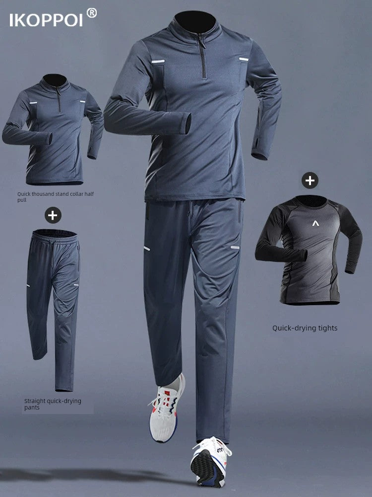 Men's Spring and Autumn Sports Track and Field Casual Sports Suit