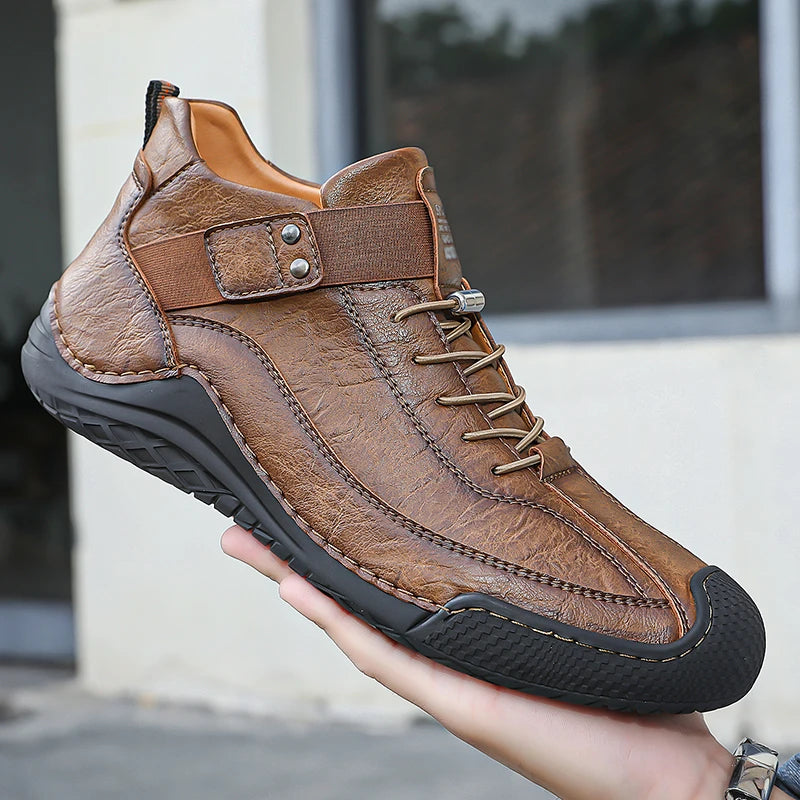 Handmade Leather Shoes Men Casual Sneakers Driving Shoe LeatherMen Shoes Hot Sale Moccasins Tooling Shoe Footwear