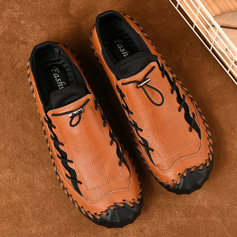 Classic Leather Shoes Men loafers Casual Sneakers Handmade Outdoor Men Shoes Leather Hot Sale Casual Wallking Footwear