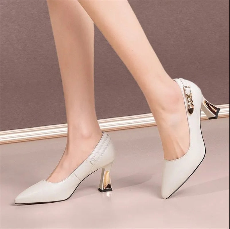 Women Classic Navy Blue Crystal Shining High Heel Shoes Lady Spring & Summer Comfort Stylish Pumps Mulheres De Salto Alto E357