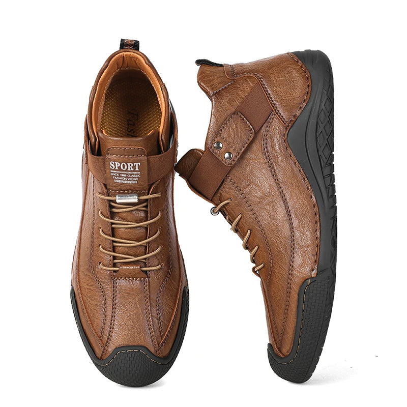 Handmade Leather Shoes Men Casual Sneakers Driving Shoe LeatherMen Shoes Hot Sale Moccasins Tooling Shoe Footwear