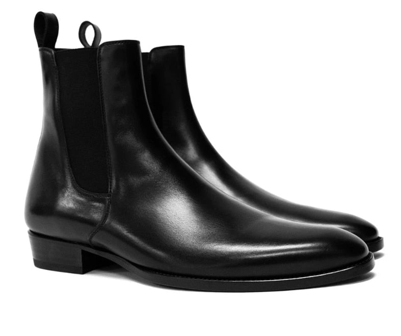 Men Chelsea Boots High Quality Men Ankle Boot Male Vinage Classic Dress Shoes Black Brown Business Madehand Men Shoes