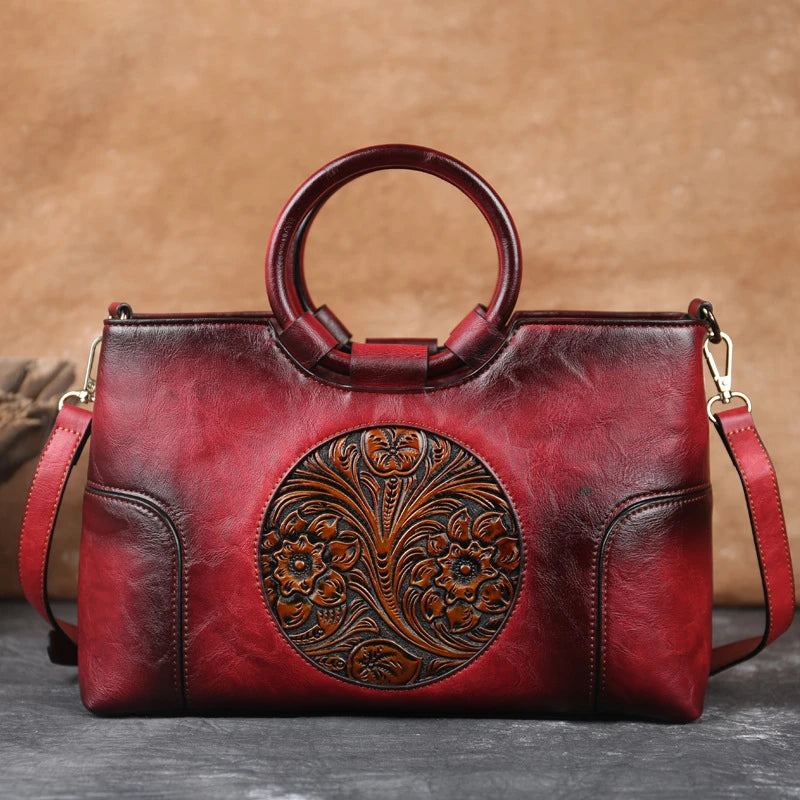 New Fashion Highend PU Leather Women Handbag Vintage Large Capacity Female Shoulder Messenger Bag Brown Black Red Green Grey