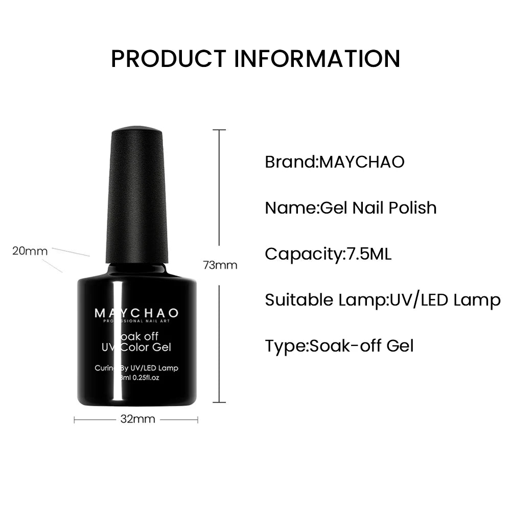 MAYCHAO Blossom Gel Nail Art Transparent Blossom Nail Polish Blooming Smook Effect Flower Gel Polish Soak off UV Nail Glue Gel