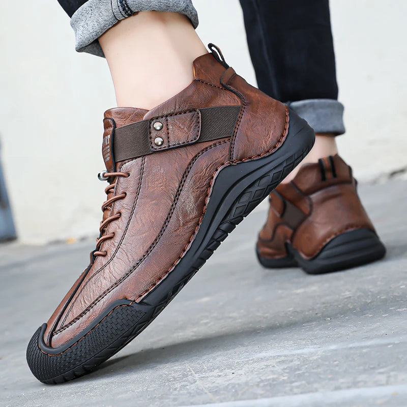 Handmade Leather Shoes Men Casual Sneakers Driving Shoe LeatherMen Shoes Hot Sale Moccasins Tooling Shoe Footwear