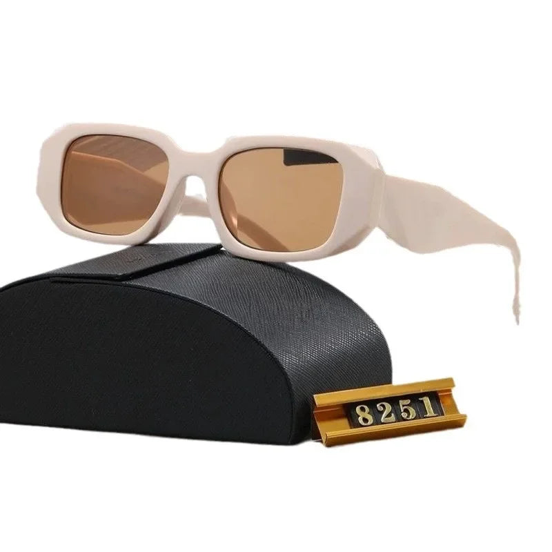 Factory Direct European and American P Polygon Senior Sunglasses Women Senior Sense Ins Personality Fashion Big Glasses Men 2024