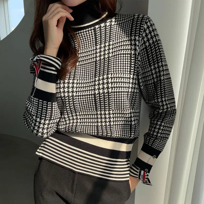 Y2k Knitwears Korean Fashion Sweaters For Women 2023 Autumn Winter Pullover Tops Kawaii Womens Clothing Knit Long Sleeve Clothes